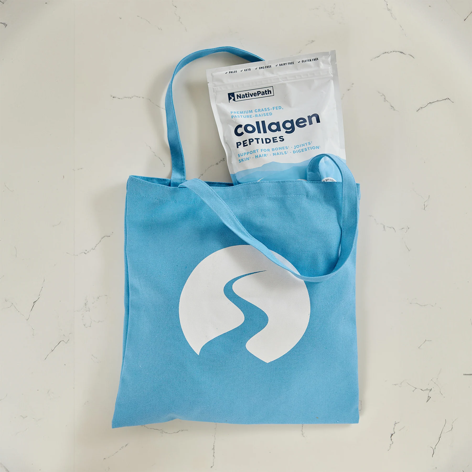 Blue Tote Bag - Image 7
