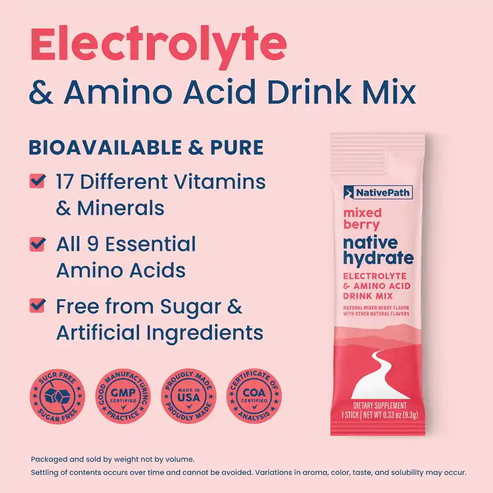 Mixed Berry Native Hydrate - Stick Packs - Image 5