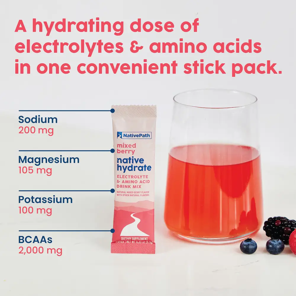 Mixed Berry Native Hydrate - Stick Packs - Image 7