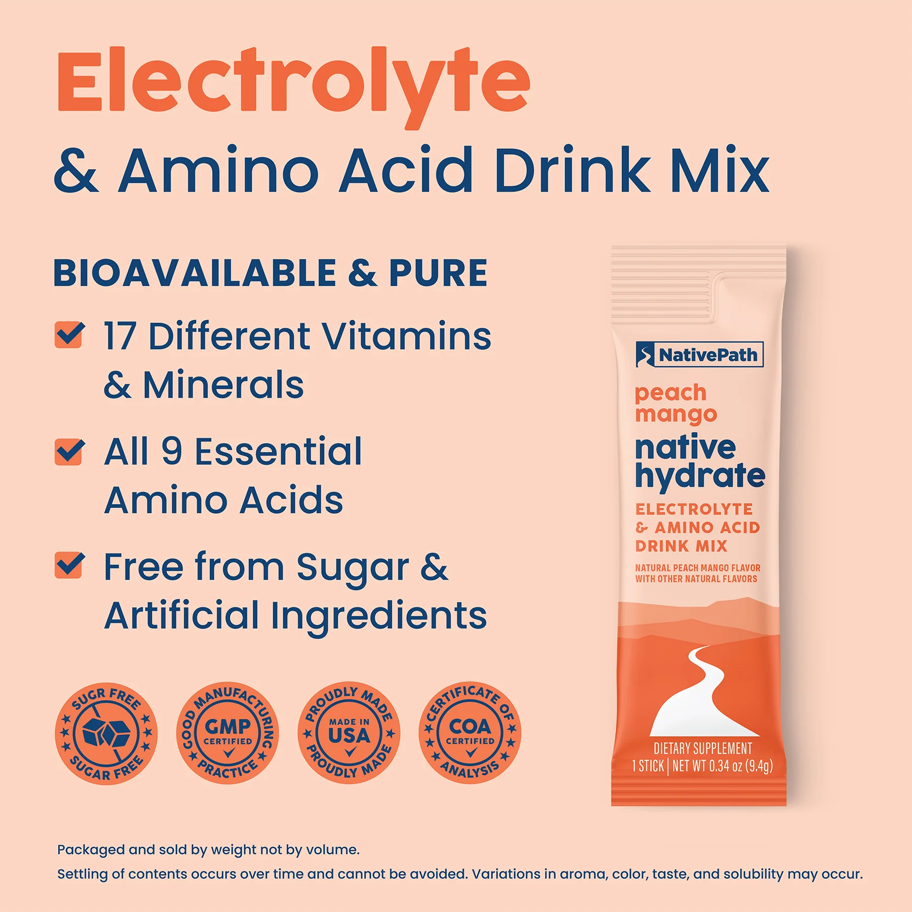 Peach Mango Native Hydrate - Stick Packs - Image 5