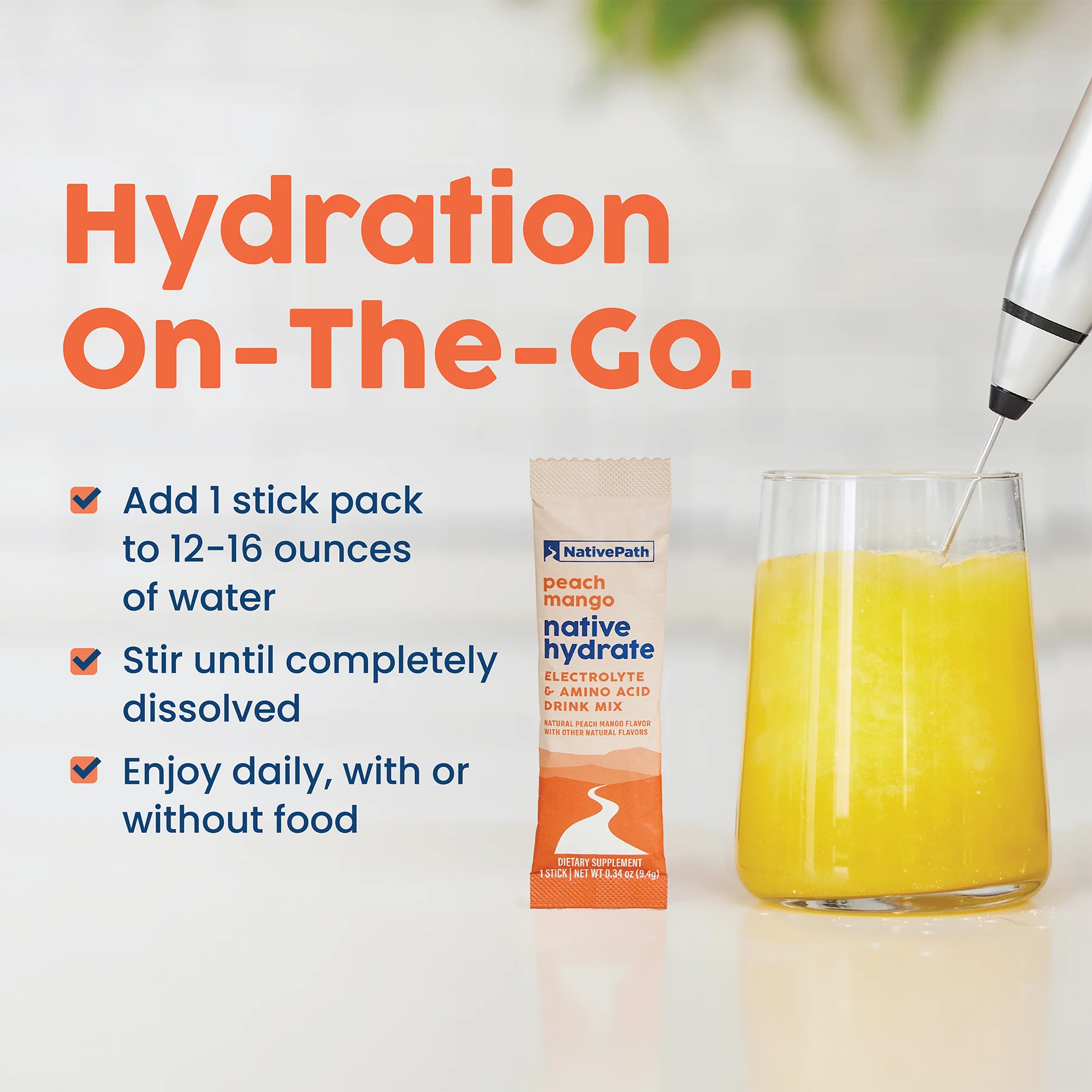 Peach Mango Native Hydrate - Stick Packs - Image 8