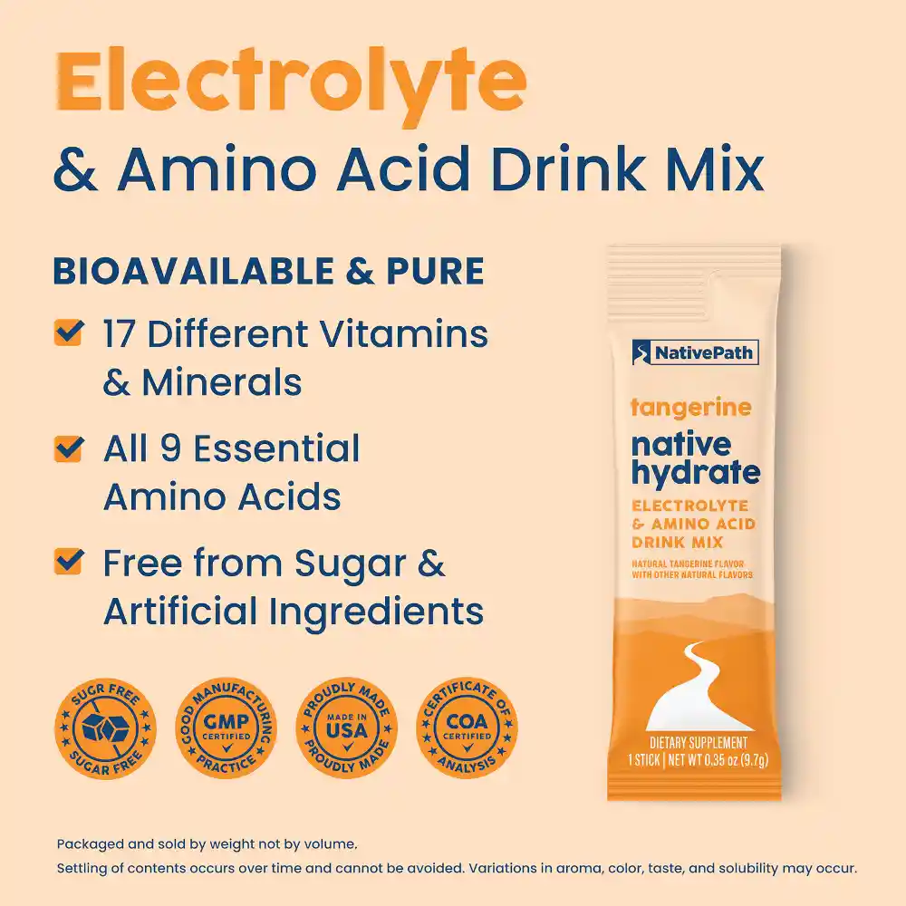 Tangerine Native Hydrate - Stick Packs - Image 5