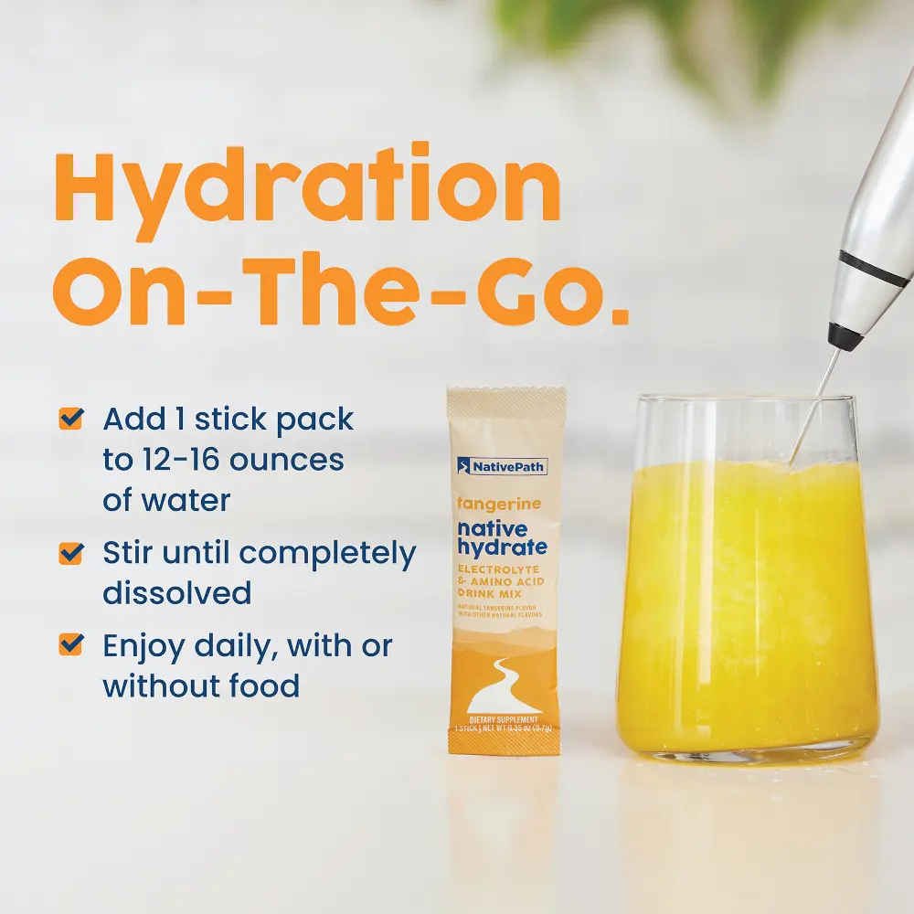 Tangerine Native Hydrate - Stick Packs - Image 8