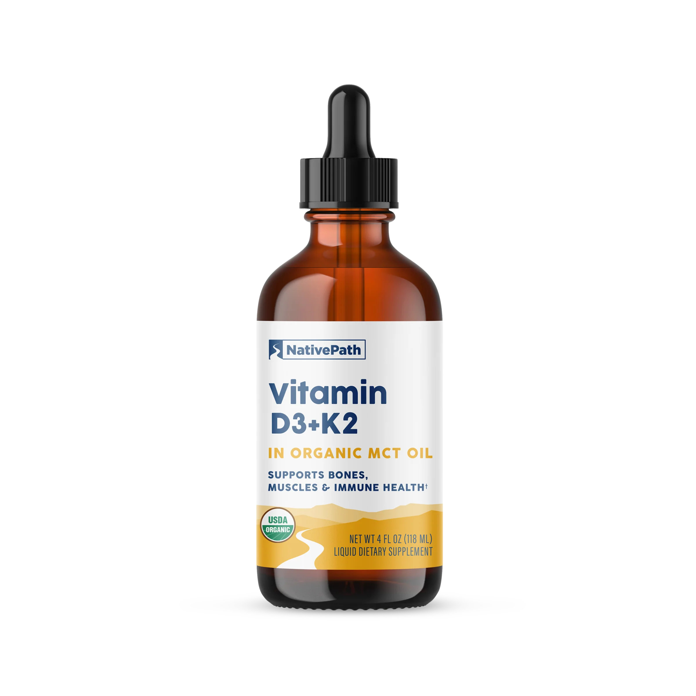 Vitamin D3+K2 Tincture - 4oz